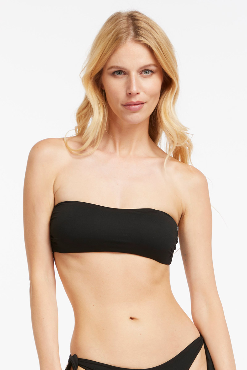 SOLID COLOUR BANDEAU BRA