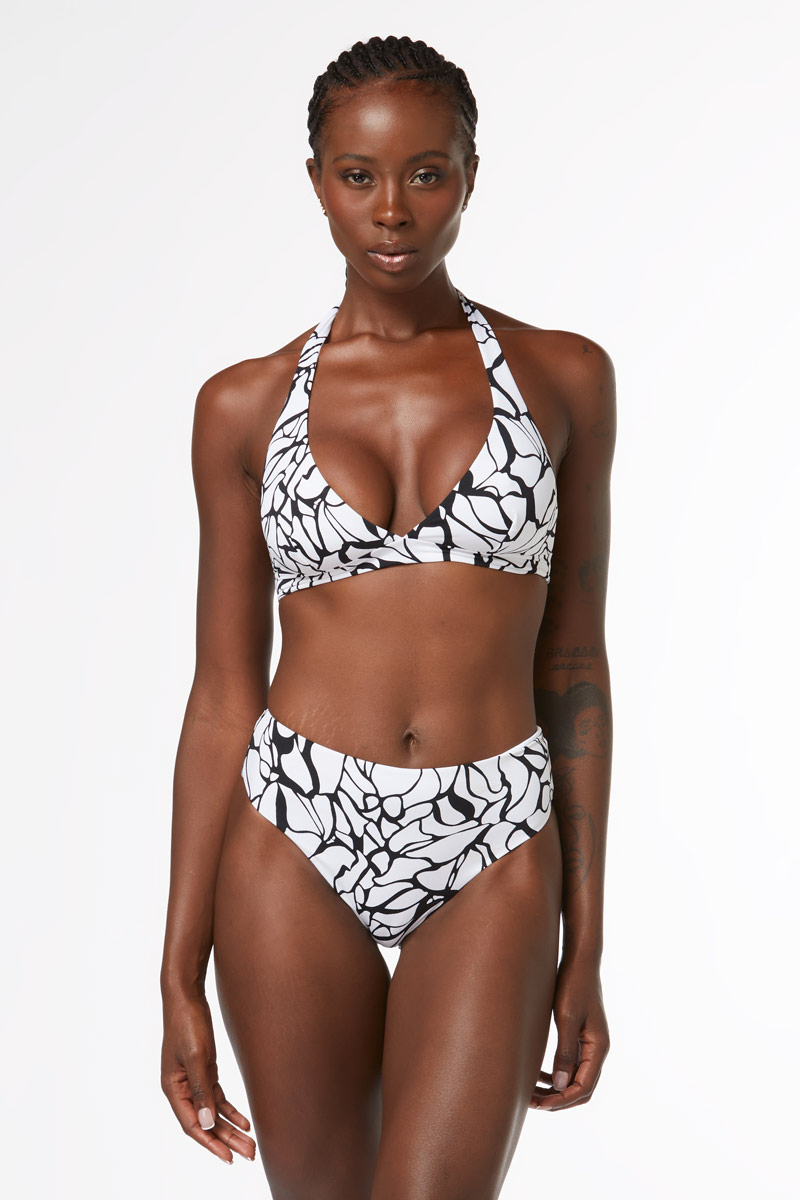 FLORAL PRINT TRIANGLE BRA