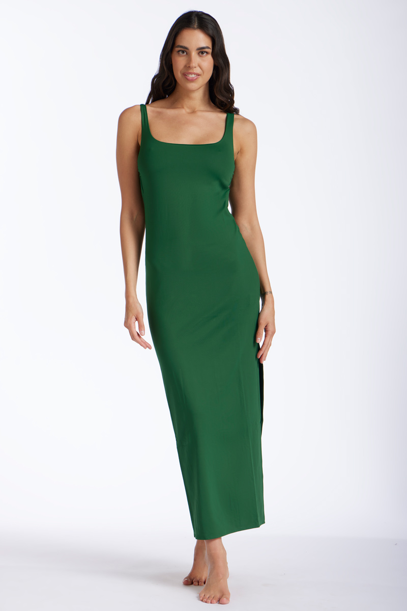 ABITO LUNGO IN MICROFIBRA