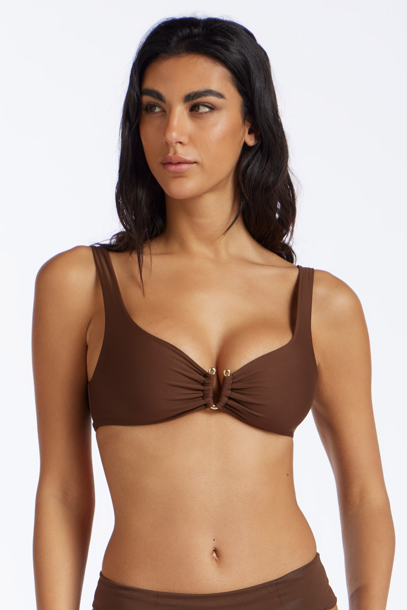BRALETTE WITH U-SHAPED BUCKLE