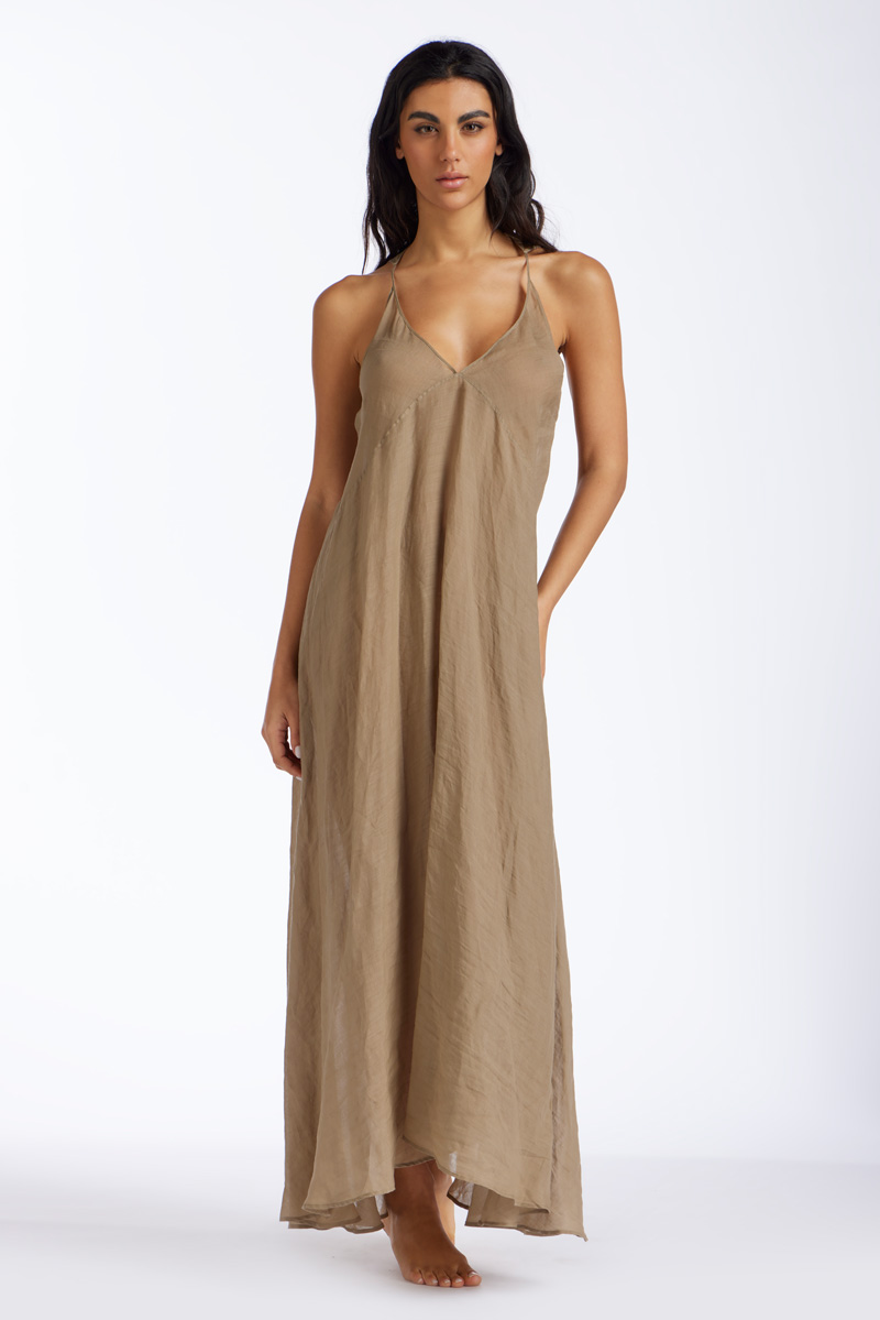 MAXI DRESS IN LINO