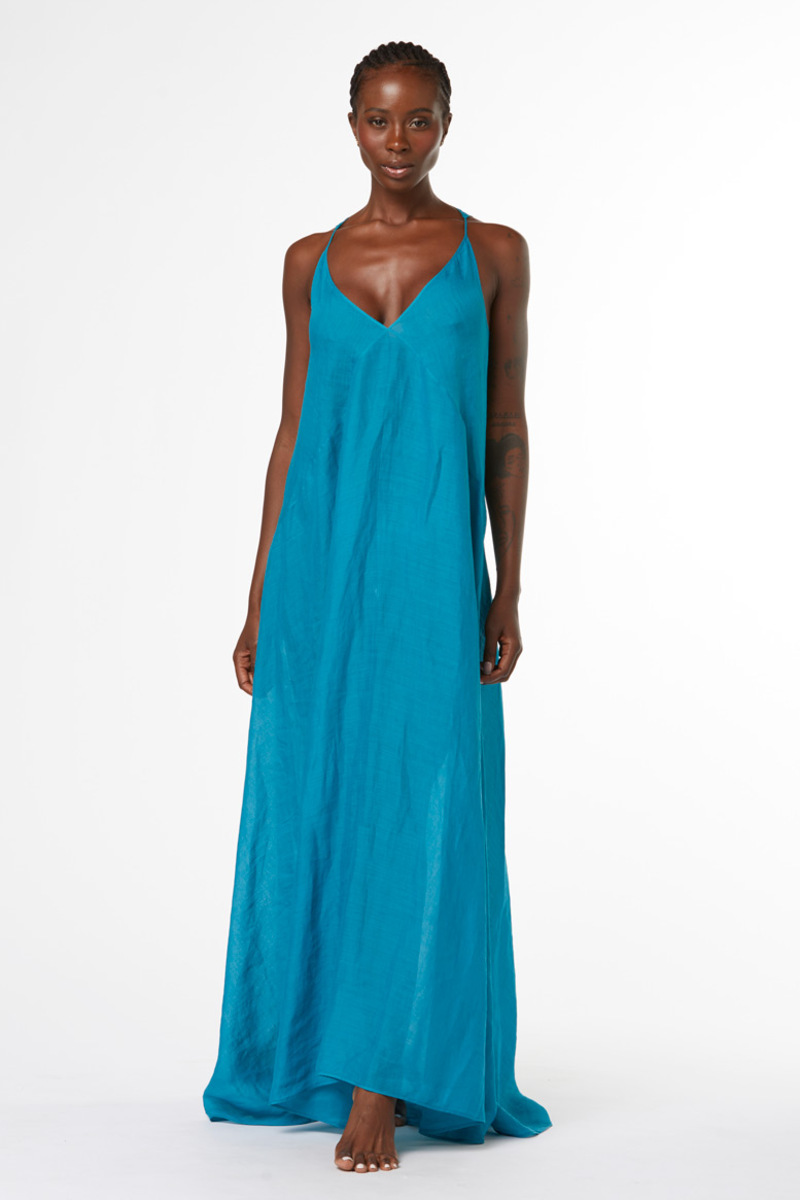 MAXI DRESS IN LINO