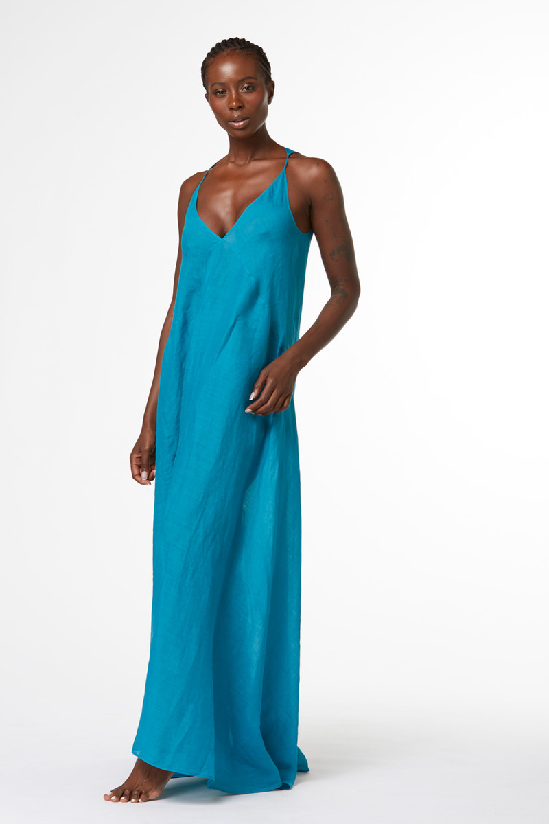 MAXI DRESS IN LINO