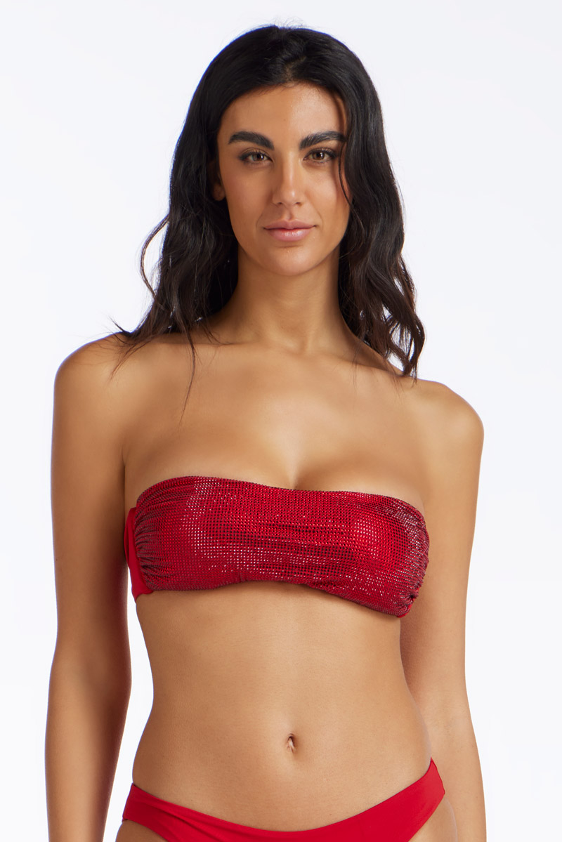 FULL CRYSTALS BANDEAU BRA